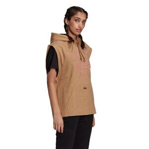 Adidas Originals RYV Hoodie Tan Sleeveless Sweatshirt Graphic